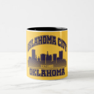 Oklahoma City,Oklahoma Two-Tone Coffee Mug