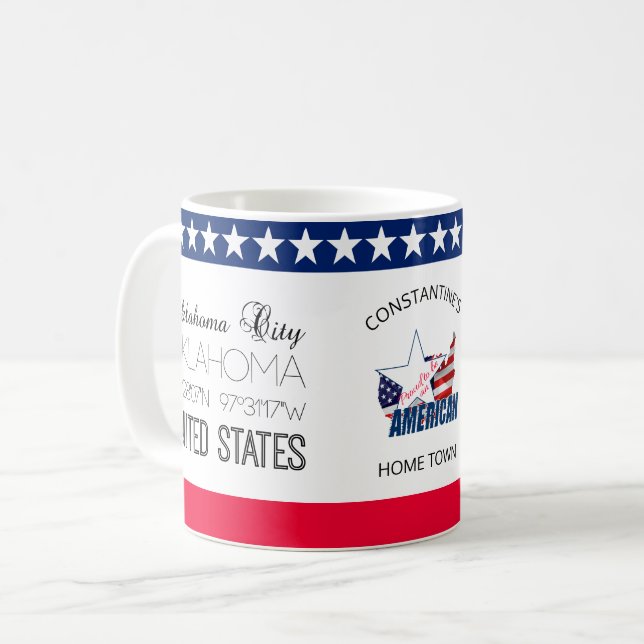 Oklahoma City, Oklahoma, United States elegant Coffee Mug (Front Left)