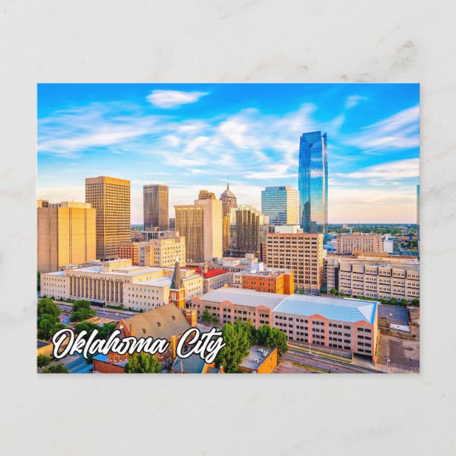 Oklahoma City, Oklahoma, USA Holiday Postcard (Front)