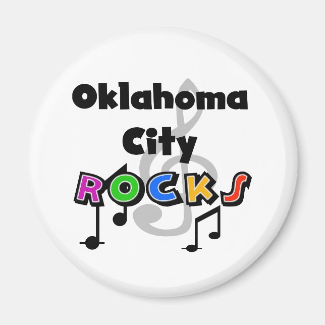 Oklahoma City Rocks Magnet (Front)