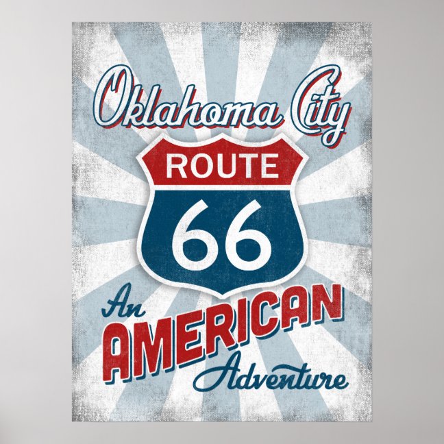 Oklahoma City Oklahoma Poster - Route 66