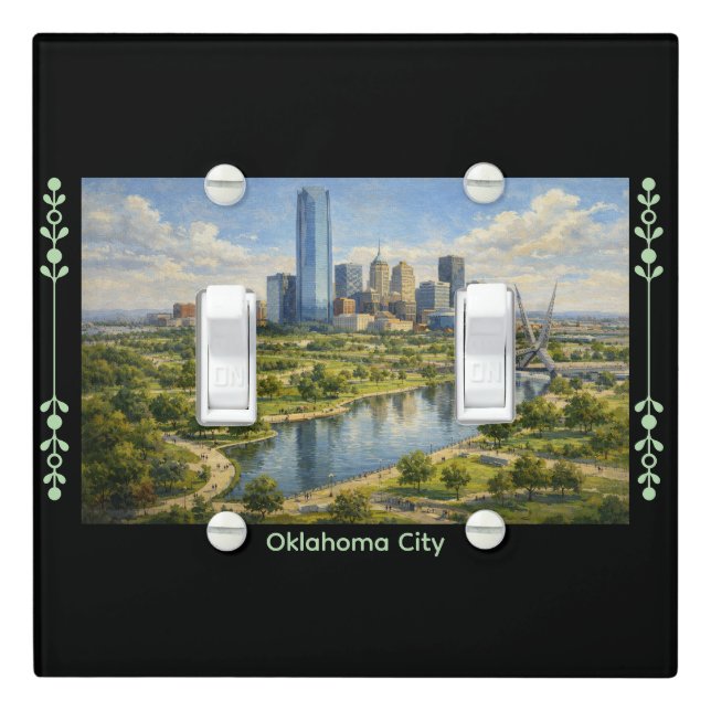 Oklahoma City Serving Tray Light Switch Cover (In Situ)