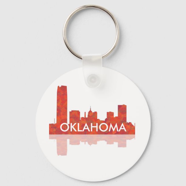 OKLAHOMA CITY SKYLINE - Keychain (Front)