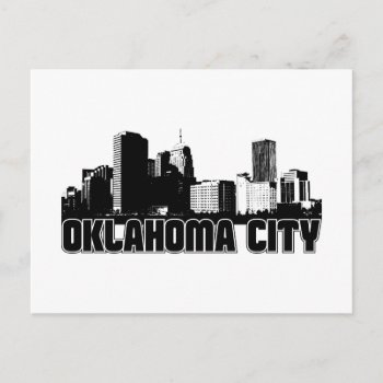 Oklahoma City Skyline Postcard by TurnRight at Zazzle