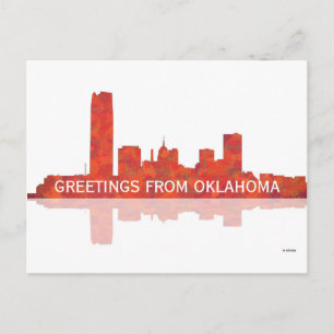 OKLAHOMA CITY SKYLINE - Postcard