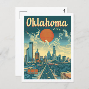 Oklahoma City USA Famous Travel Place Postcard