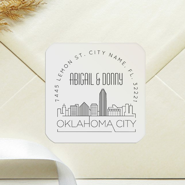 Oklahoma City Wedding Pre-Addressed Envelope Seal (Creator Uploaded)