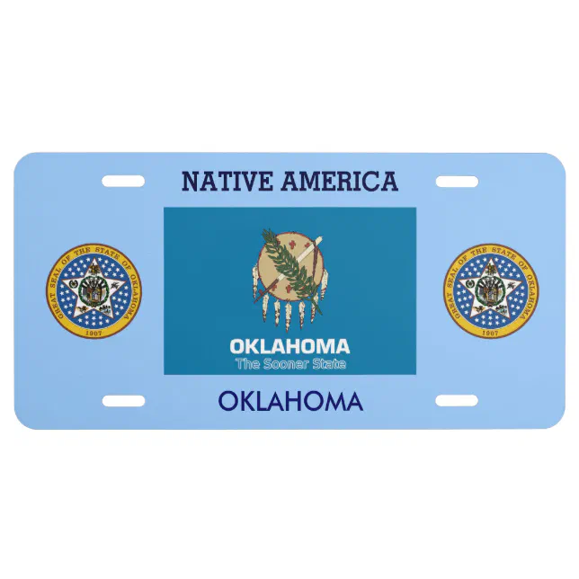 Oklahoma Custom Front License Plate Zazzle