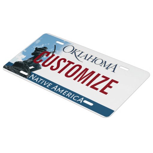 Oklahoma Custom License Plate Zazzle