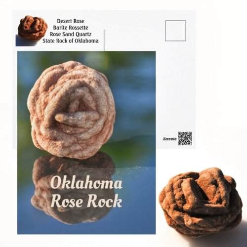 Oklahoma Desert Rose Rock State Rock Photographic Postcard