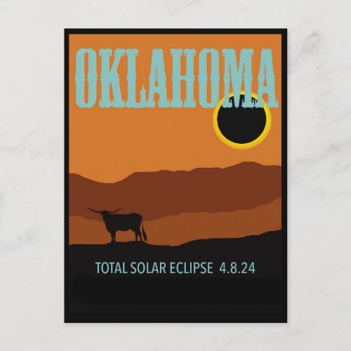 Oklahoma Eclipse Postcard