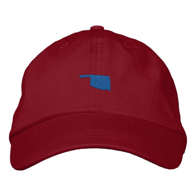 Oklahoma Embroidered Baseball Hat (Front)