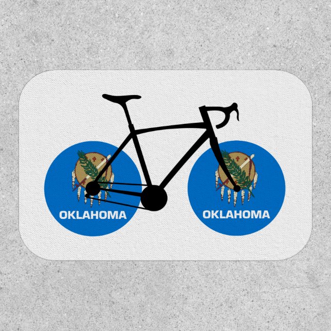 Oklahoma Flag Cycling Patch (Front)