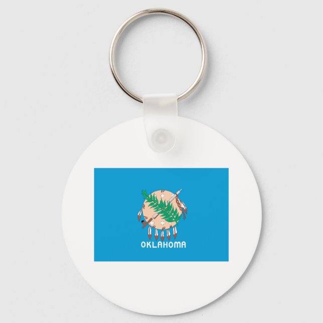 OKLAHOMA FLAG KEYCHAIN (Front)
