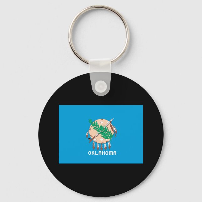 OKLAHOMA FLAG KEYCHAIN (Front)