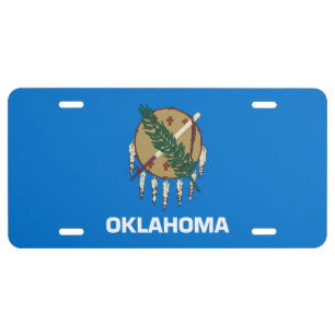 Oklahoma Flag License Plate