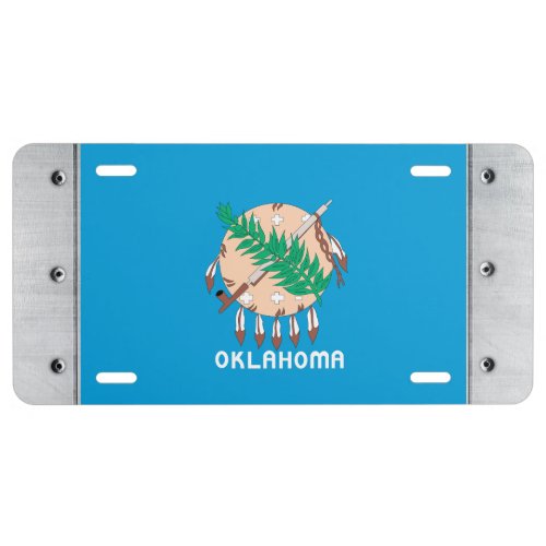 OKLAHOMA Flag _ License Plate