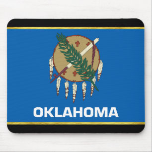 Oklahoma flag mouse pad