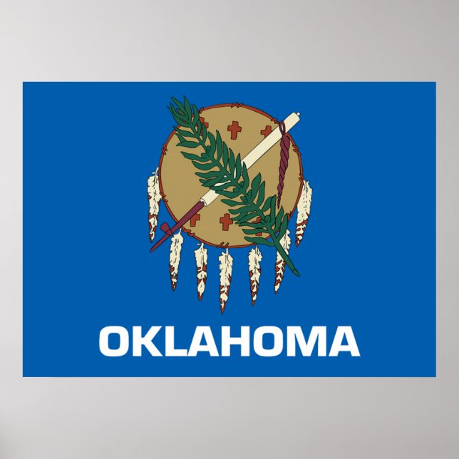 Oklahoma flag poster (Front)