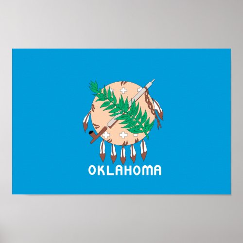 OKLAHOMA Flag _ Poster