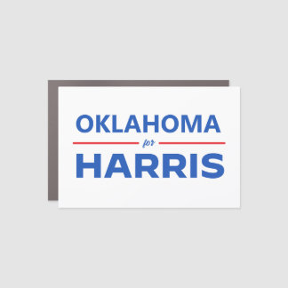 Oklahoma for Kamala Harris Car Magnet