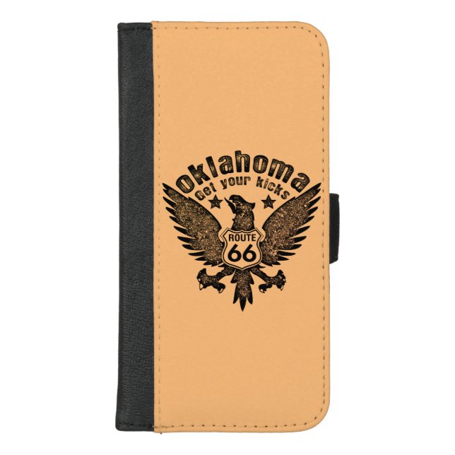 Oklahoma Get Your Kicks iPhone Wallet Case (Front)