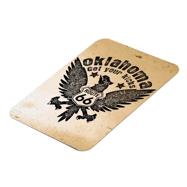 Oklahoma Get Your Kicks Magnet (Left Side)