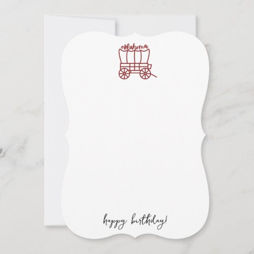 Oklahoma Happy Birthday Card