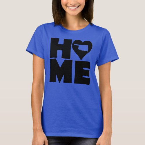 Oklahoma Home Heart State Tees T_Shirt