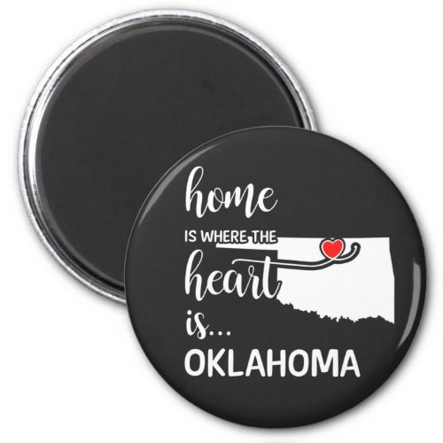 Oklahoma home is where the heart is magnet