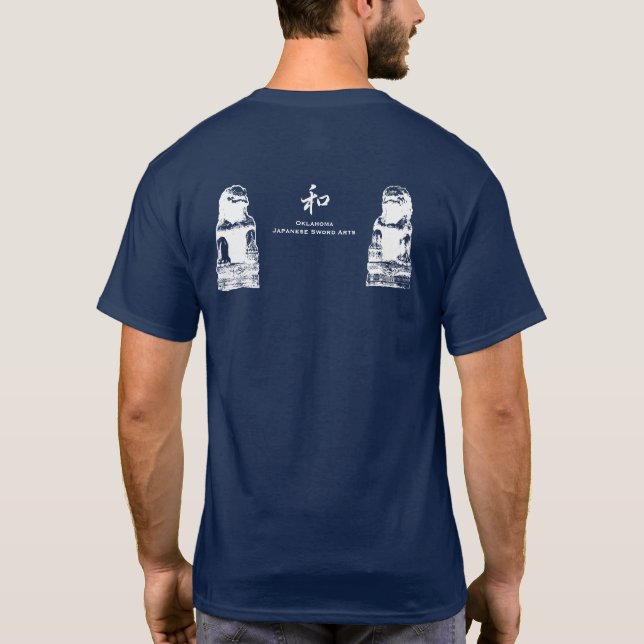 Oklahoma Japanese Sword Arts Shishi Lion Dog Shirt (Back)