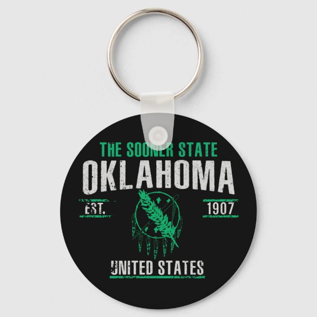 Oklahoma Keychain (Front)