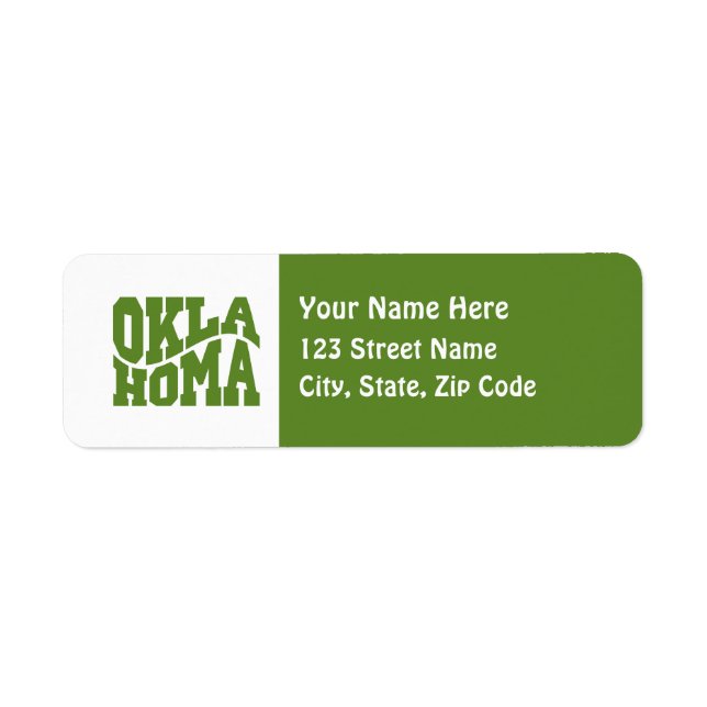 Oklahoma Label (Front)