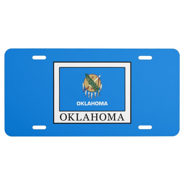 Oklahoma License Plate (Front)