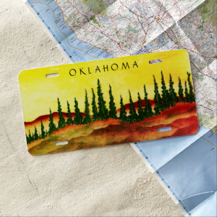 Oklahoma License Plate