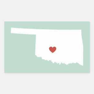 Oklahoma Love - Customizable Sticker