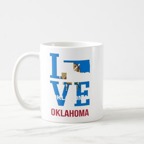 Oklahoma Love USA State Coffee Mug