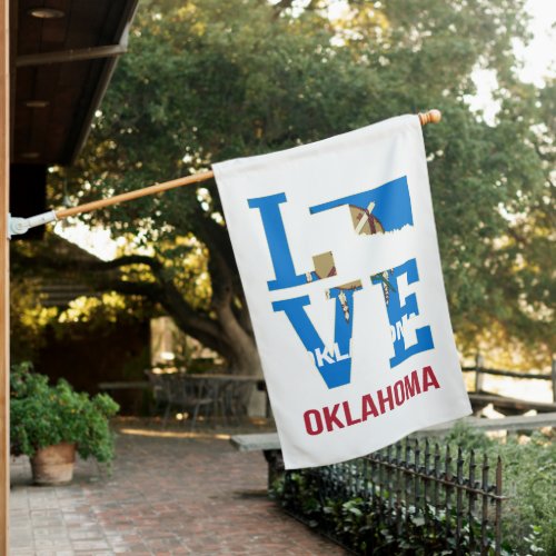 Oklahoma Love USA State House Flag