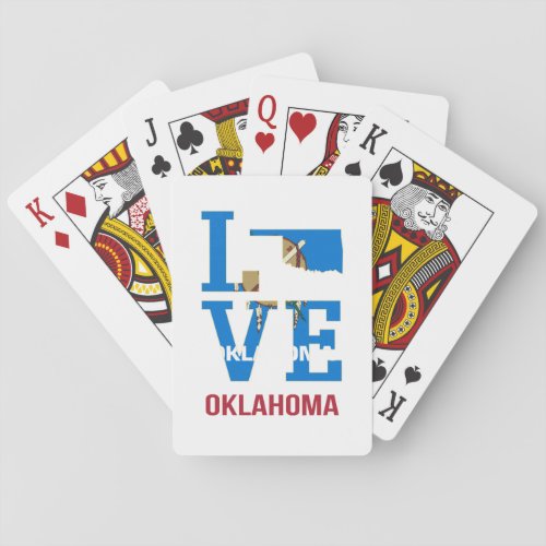 Oklahoma Love USA State Poker Cards