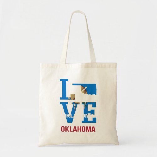 Oklahoma Love USA State Tote Bag