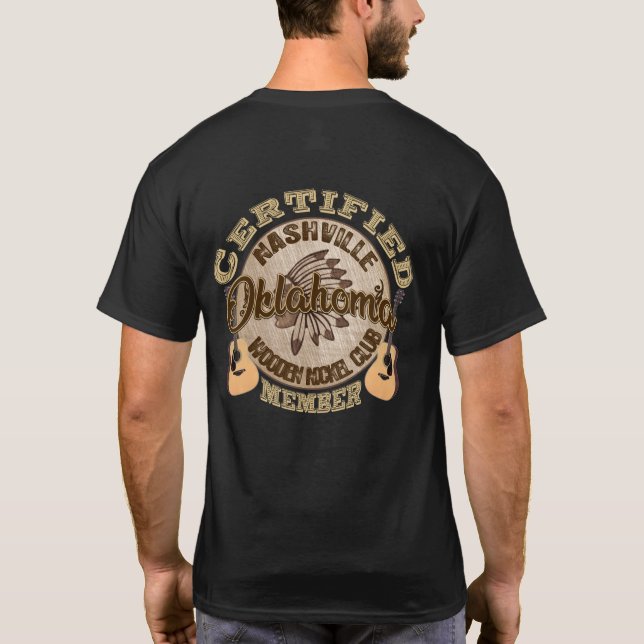 Oklahoma Member Nashville Wooden Nickel Club Shirt (Back)