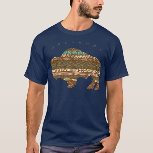 Oklahoma Native American Buffalo  T_Shirt