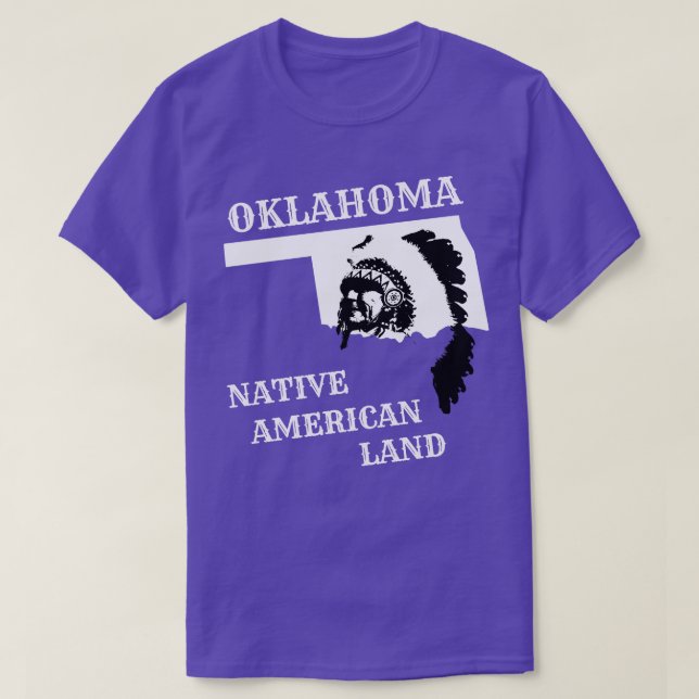 Oklahoma Native American Land T-Shirt (Design Front)