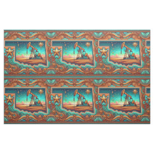 Oklahoma Oil Drilling Pump Jack Fabric