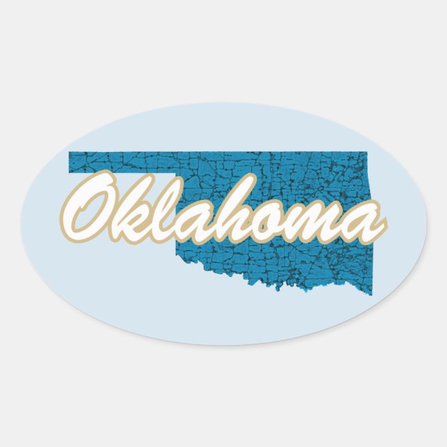 Oklahoma Oval Sticker (Front)