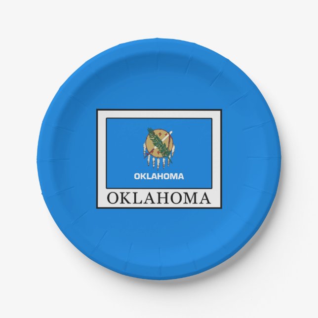 Oklahoma Paper Plates (Front)