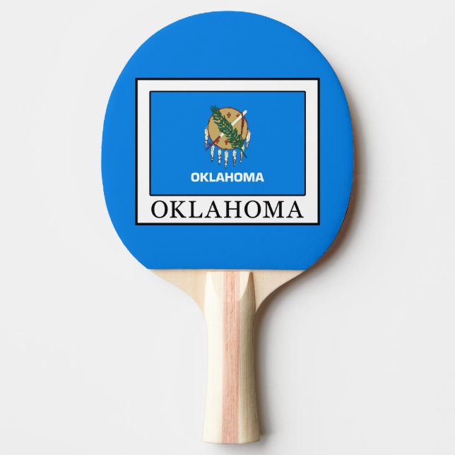 Oklahoma Ping Pong Paddle (Front)