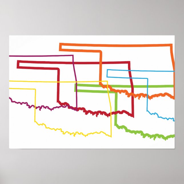 oklahoma pride blur poster (Front)