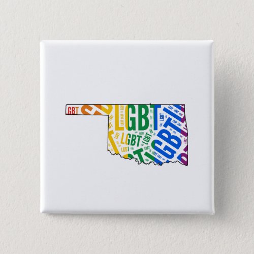 OKLAHOMA PRIDE PINBACK BUTTON