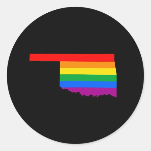 OKLAHOMA PRIDE _png Classic Round Sticker